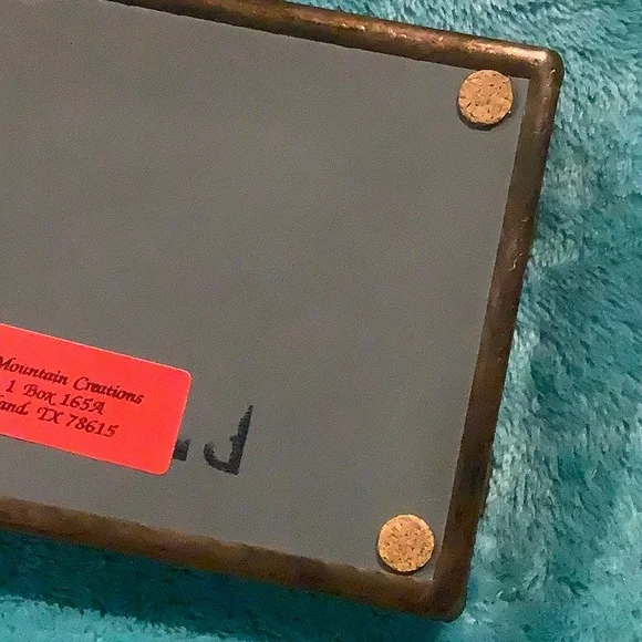 Stained Glass Jewelry Trinket Box Handcrafted NWT 6”x4”x1.75”. Art - Picture 15 of 16